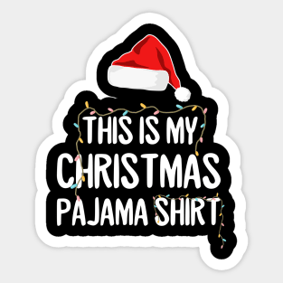 This is my Christmas pajama santa xmas Sticker